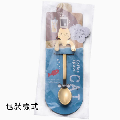 304不銹鋼掛杯貓咪咖啡攪拌勺 小湯匙：圖片 17