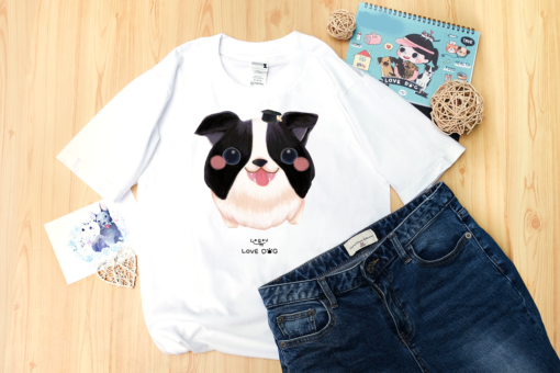 插畫公益T/圓滾滾邊境牧羊犬：圖片 3