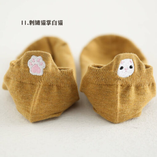 🐱 可愛貓狗圖案 🐶 多款新款韓版短襪 船型襪 隱形襪 襪子：圖片 4