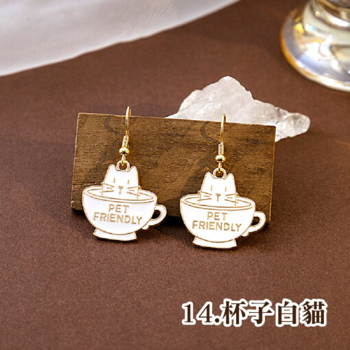貓貓狗狗超可愛精緻耳環/耳釘：圖片 21