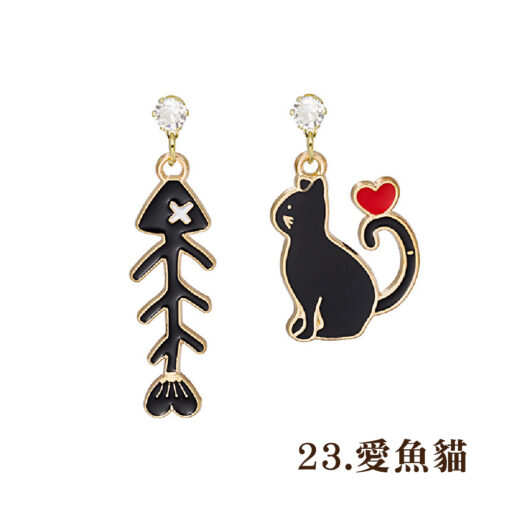貓貓狗狗超可愛精緻耳環/耳釘：圖片 30