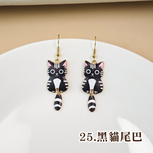 貓貓狗狗超可愛精緻耳環/耳釘：圖片 32