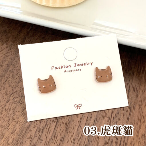 貓貓狗狗超可愛精緻耳環/耳釘：圖片 46