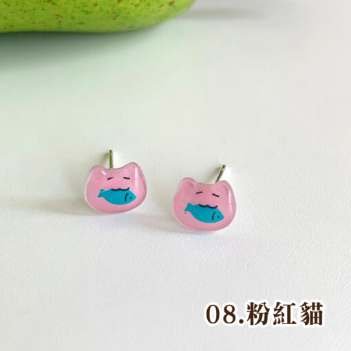 貓貓狗狗超可愛精緻耳環/耳釘：圖片 51