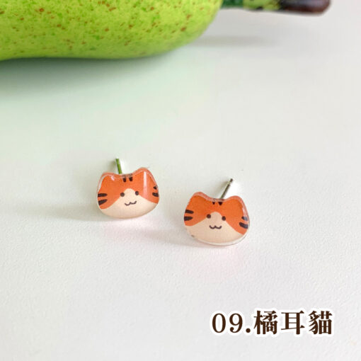 貓貓狗狗超可愛精緻耳環/耳釘：圖片 52