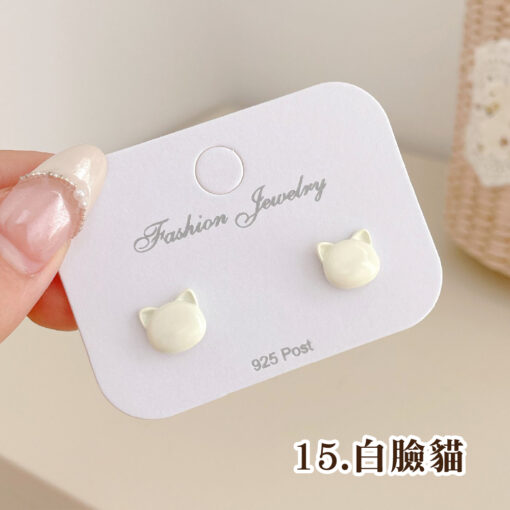 貓貓狗狗超可愛精緻耳環/耳釘：圖片 58