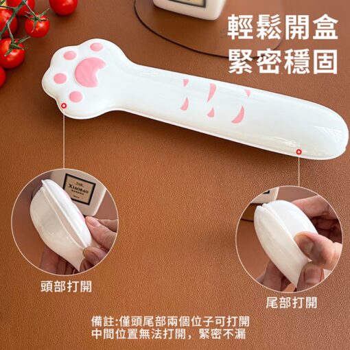 貓掌304不銹鋼餐具組 湯匙筷子套裝：圖片 6
