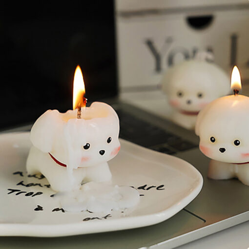5A級香薰小白狗蠟燭 puppycandle 英國梨小蒼蘭 精緻包裝：圖片 6