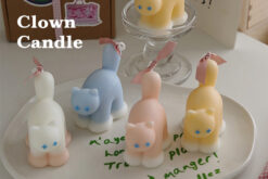 5A級香薰小丑貓蠟燭 Clown Candle 英國梨小蒼蘭 柏林少女 洋甘菊 藍風鈴 精緻包裝