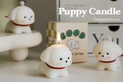 5A級香薰小白狗蠟燭 puppycandle 英國梨小蒼蘭 精緻包裝