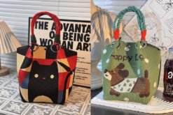 日韓針織手拎包 便攜上班外出 雜物大容量 手提袋 通勤托特小方包